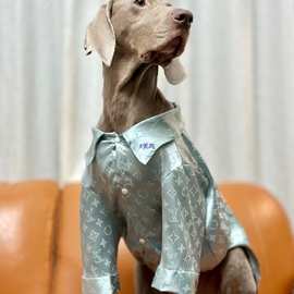 狗狗衣服大型犬夏季薄款宠物睡衣萨摩耶杜宾金毛拉布拉多大狗衣服