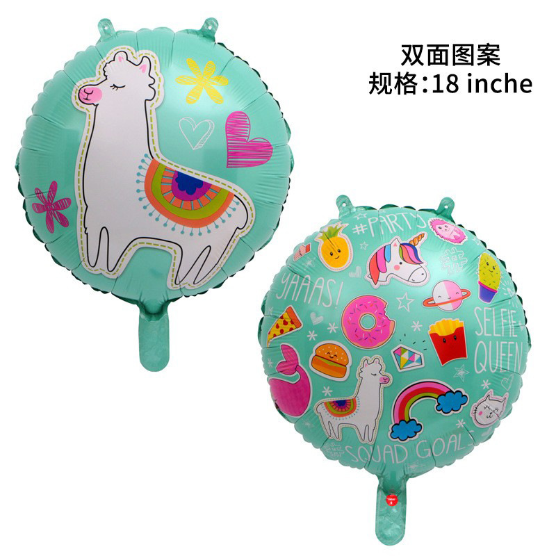 Globo de cactus transfronterizo Fiesta de carnaval Decoración Película de aluminio Burrito TACO Globo FIESTA Set