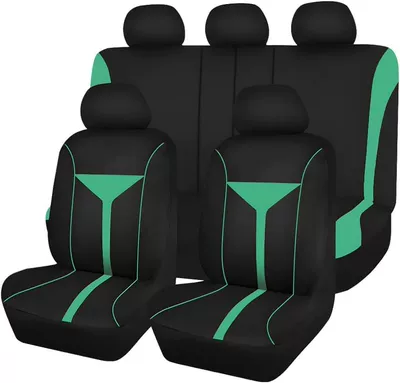 Seat cushion, seat cover — Wine Glass Style Car Seat - green-2-piece-set-single-seat