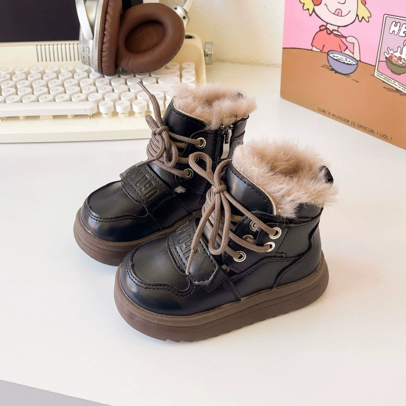 Children's winter warm boots for leisure for boys, Korean style