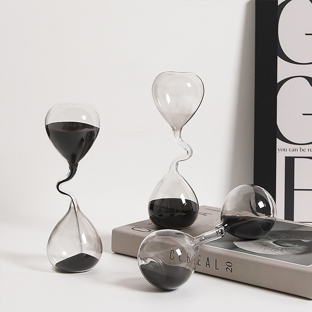 Creativo cuello fino arte reloj de arena temporizador personalizado decoración del hogar graduación temporada regalo Día San Valentín