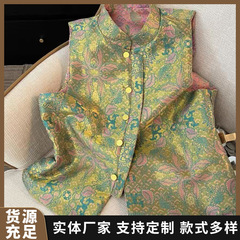 8647 ヘビーウェイト両面ダブルウェア国民風新中国風ベストメーカー供給 ·
