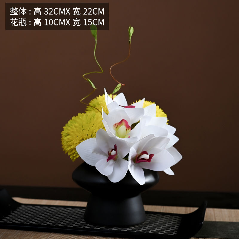 モダンでシンプルな花柄の幾何学的な花器ソフトデコレーションモデルルーム営業部商談テーブルアジサイ組み合わせディスプレイ|undefined
