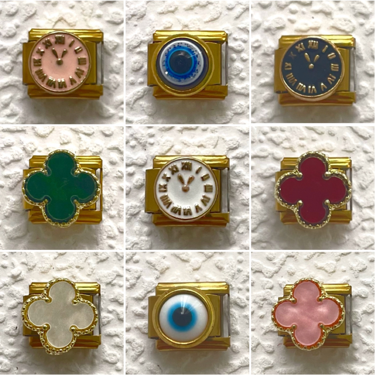 new italian style modular bracelet series golden base series modeling personalized assembly chain