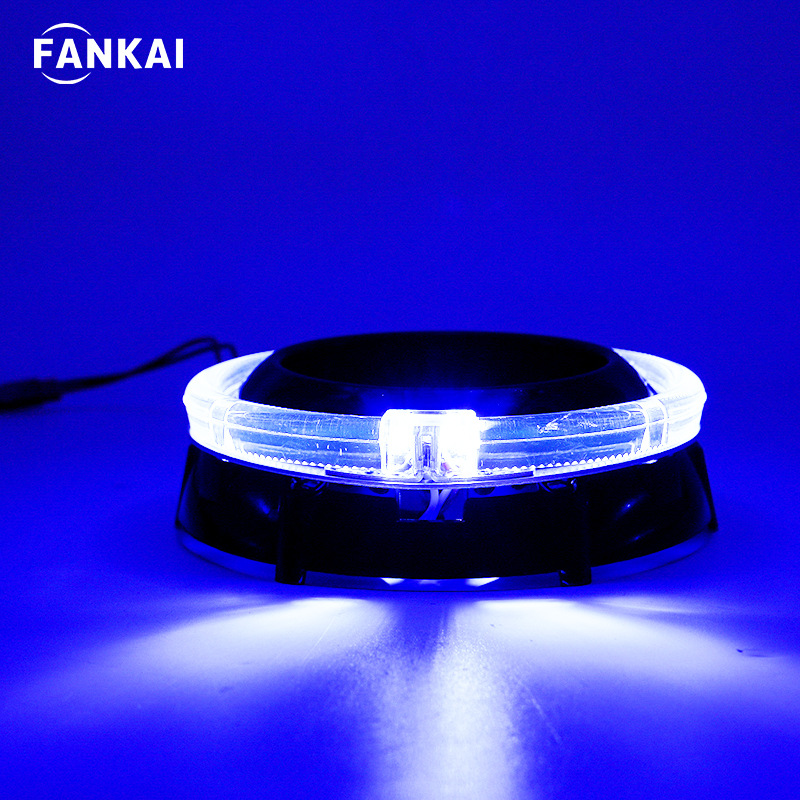 Transfronterizo de 3 pulgadas GTI guía de luz ángel ojo cubierta en una sola pieza transformada delanteros LED lente cubierta decoración adecuada para Q5 mar5 universal