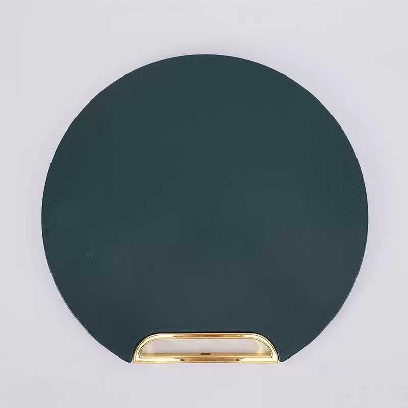 Tablero de corte avanzado vertical a prueba de moho tablero de corte de grado alimenticio para el hogar tabla de cortar de cocina de plástico redonda