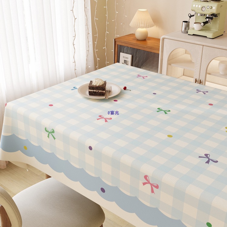 小清新桌布防水防油防烫免洗家用长方形餐桌布茶几桌布台布