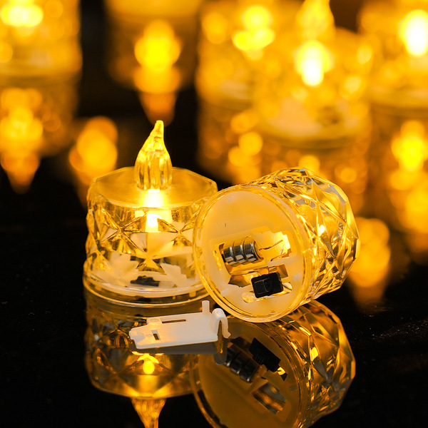 Transparent electronic acrylic candle