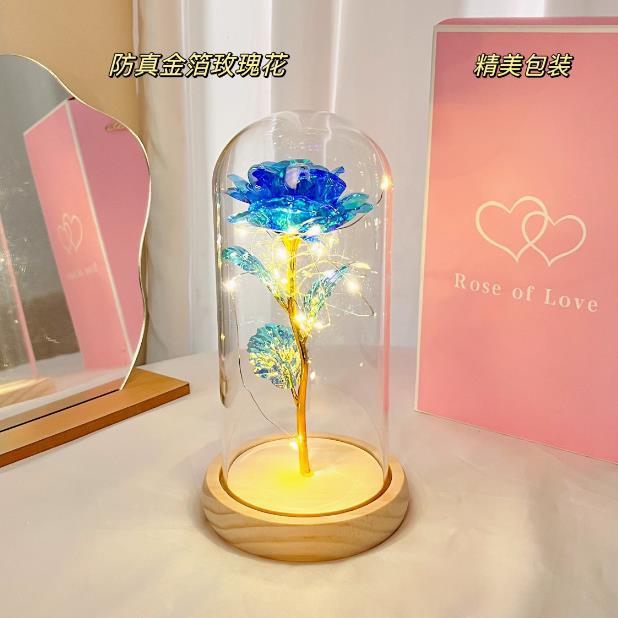 Blue (wooden base) (battery included) ghostwritten greeting card