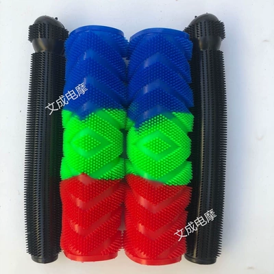 Motorcycle Handle Cover | modified - tri-color-red-green-blue-black-brake-handle-covers
