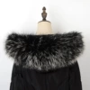 Raccoon black cream*14*75 fur collar