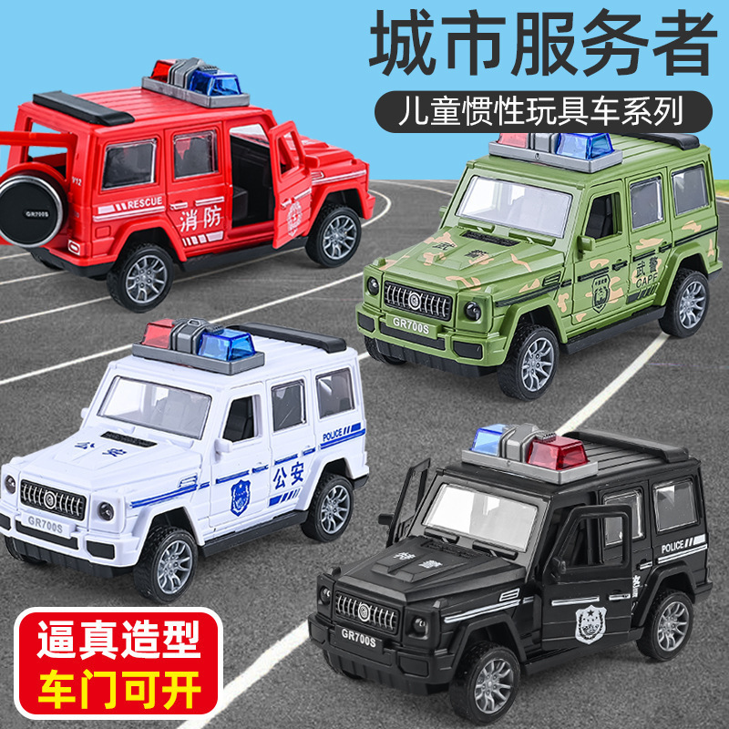 Children's toys large inertia car model simulation police truck fire truck boy small gift stall wholesale Children's toys large inertia car model simulation police truck fire truck boy small gift stall wholesale