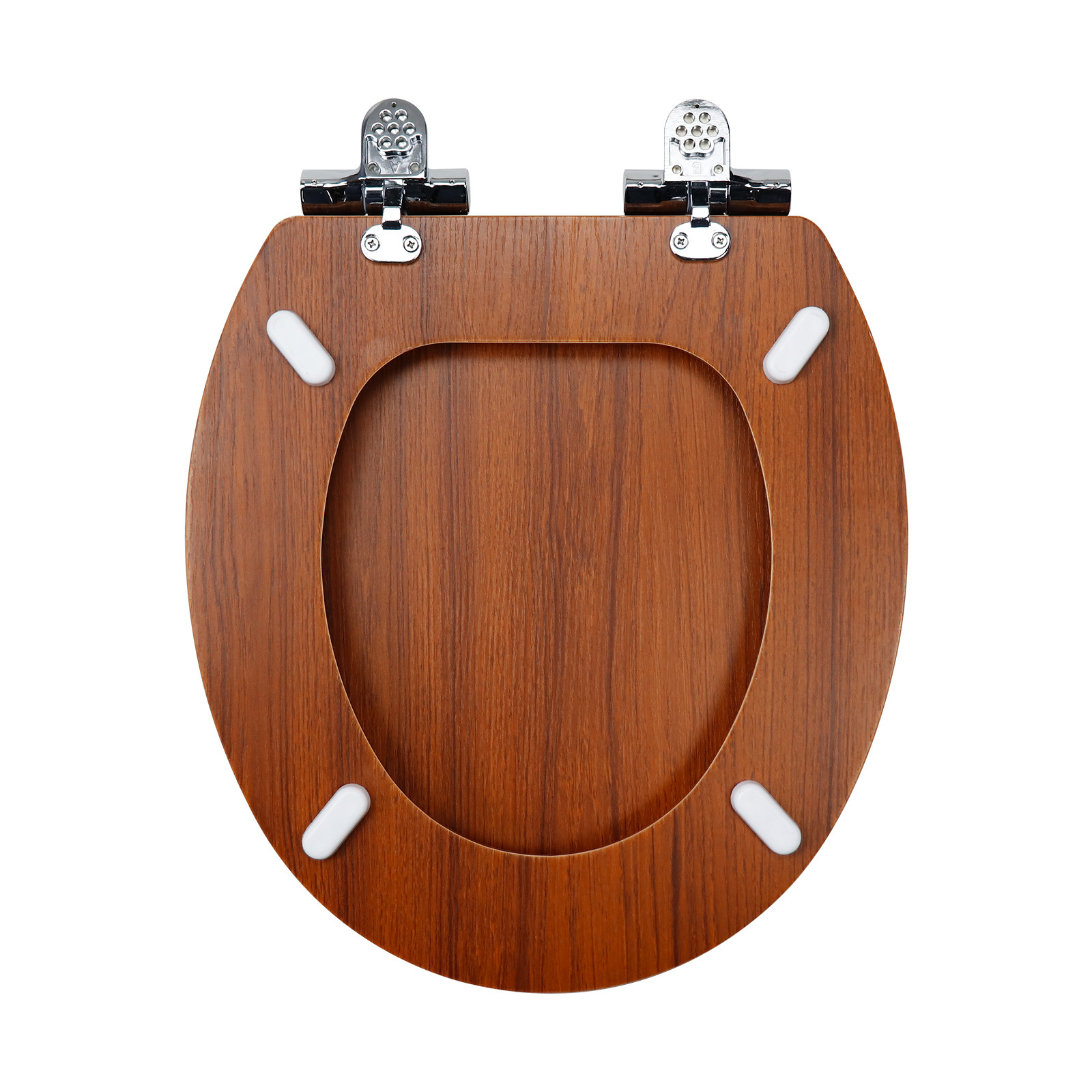 Fábrica directa de 17 pulgadas tablero de densidad madera MDF cubierta de inodoro con cinta de madera de PVC