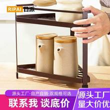 贴牌厨房收纳架调料三角架转角锅架置物架家用浴室台面整理架定制