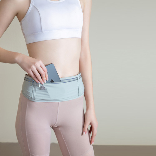 Sports waist bag, fashionable running mobile phone bag, women's outdoor sports and fitness lightweight burden-reducing wear-resistant waterproof waist bag new style