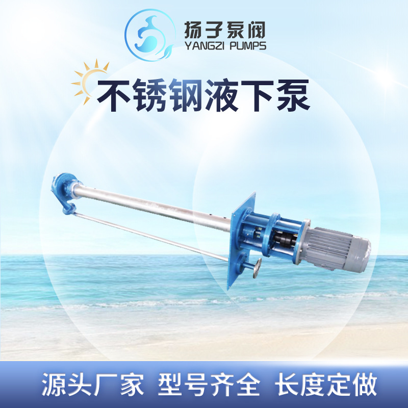 FY型立式不锈钢液下泵 304L/316L 耐腐蚀长轴液下泵 厂家直营