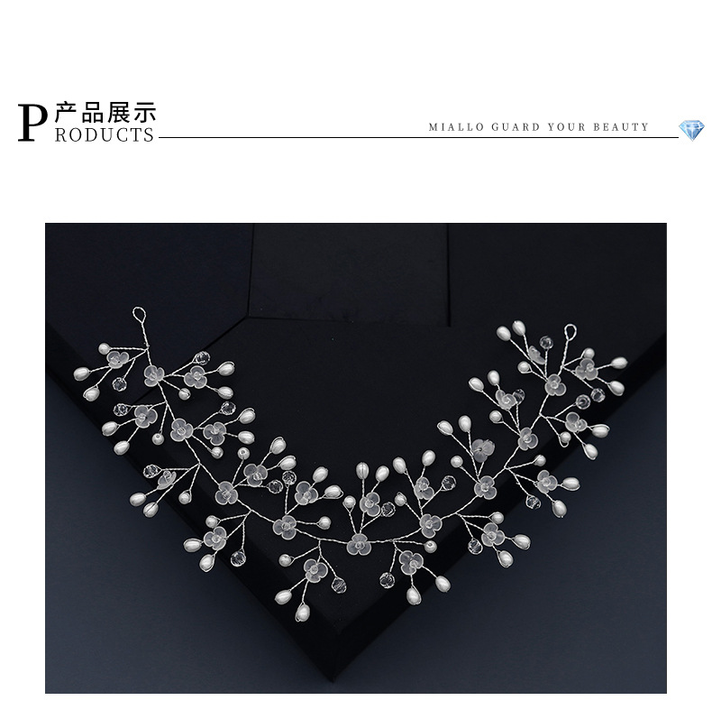 Korea handmade pearl headband