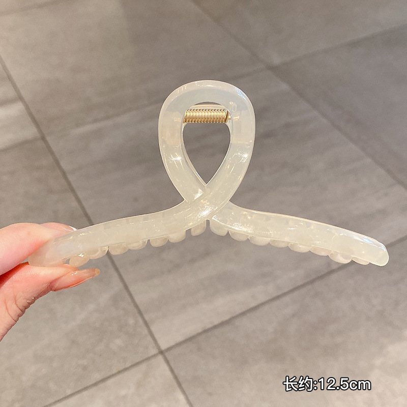 2025新款发夹女后脑勺抓夹鲨鱼夹发卡高级感发抓慵懒风盘发夹头饰|undefined