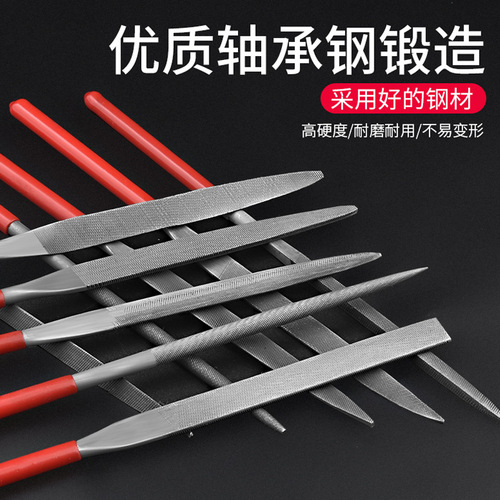 Assorted file set triangle knife mini handmade small file knife woodworking small steel file metal grinding tool set 10 pieces
