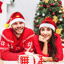 新款跨境热销亚马逊圣诞针织帽保暖姜饼人圣诞节派对装饰帽子现货