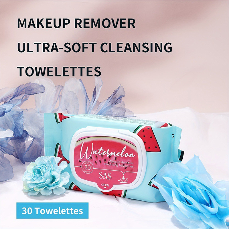 USHAS Desmaquillador de punto transfronterizo europeo y americano Toallitas Desmaquillador desechable Limpieza profunda, suave y no irritante SHA007