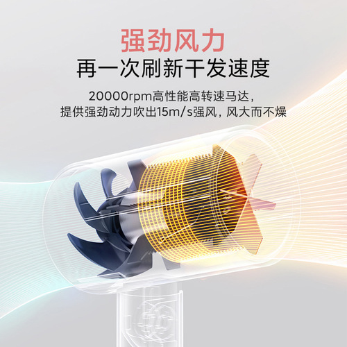 Xiaomi Mijia negative ion portable hair dryer H101h300H500 small suitable household large air volume quick-drying hair dryer