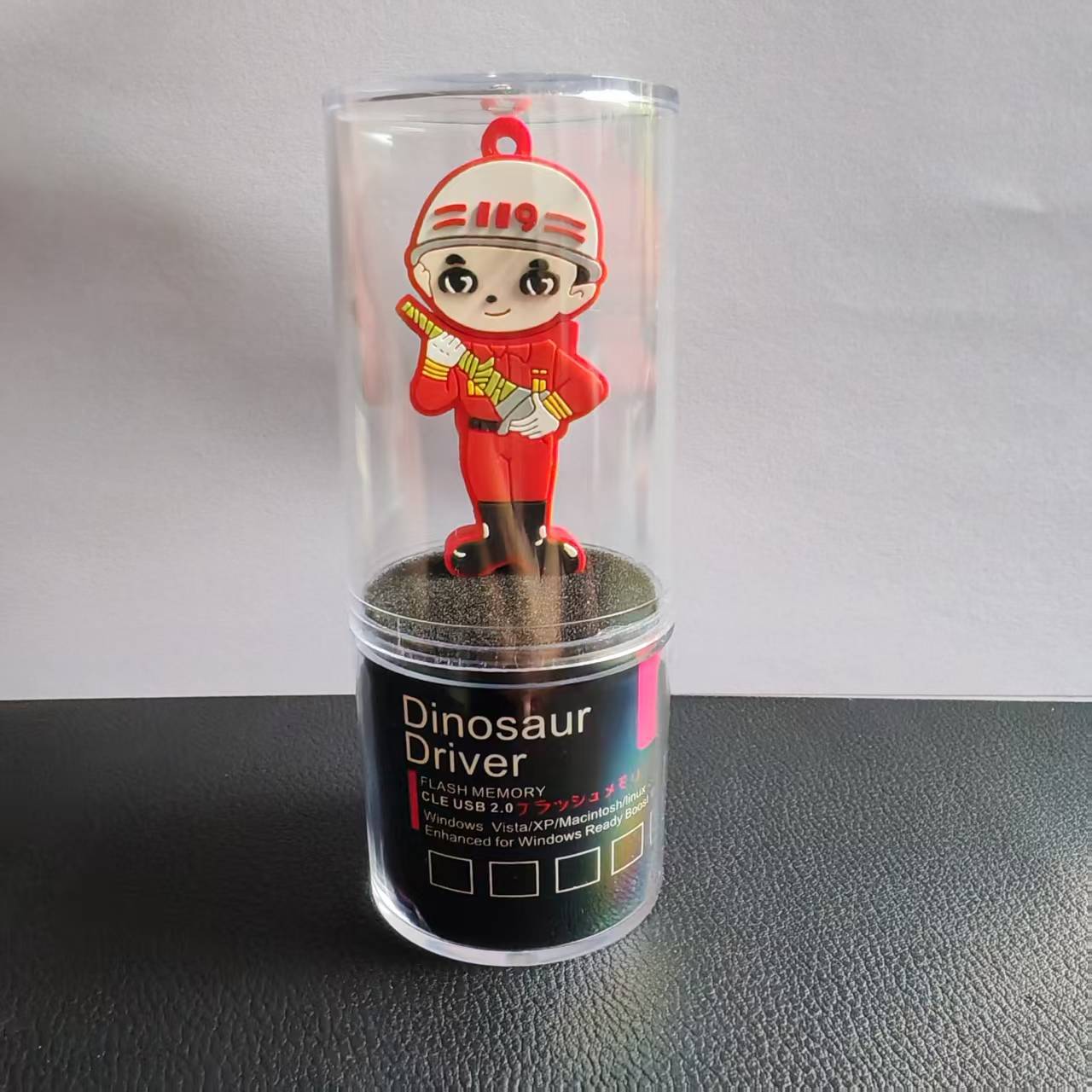 Memoria Flash USB con Diseño de Bomberos de PVC, Portátil, para Almacenamiento de Datos y Regalos