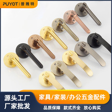 源头工厂锌合金三杆执手锁 室内卧室房门静音分体锁卫生间通用锁