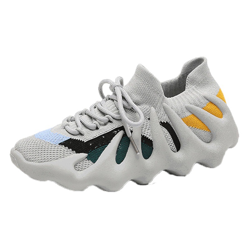 Octopus zapatos de mujer verano 2023 nuevos zapatos de calcetines tejidos voladores zapatos de fitness de interior que absorben los golpes zapatos de coco de fondo suave para mujeres