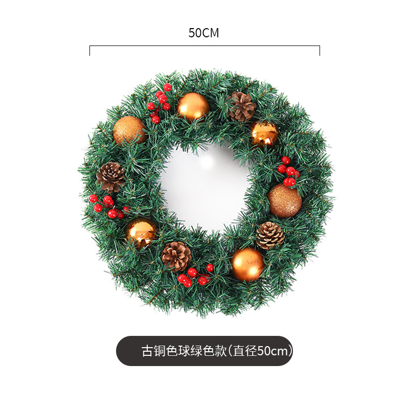 Amazon popular guirnalda de Navidad ratán 40/50/60cm decoración de Navidad Garland decoración escena diseño