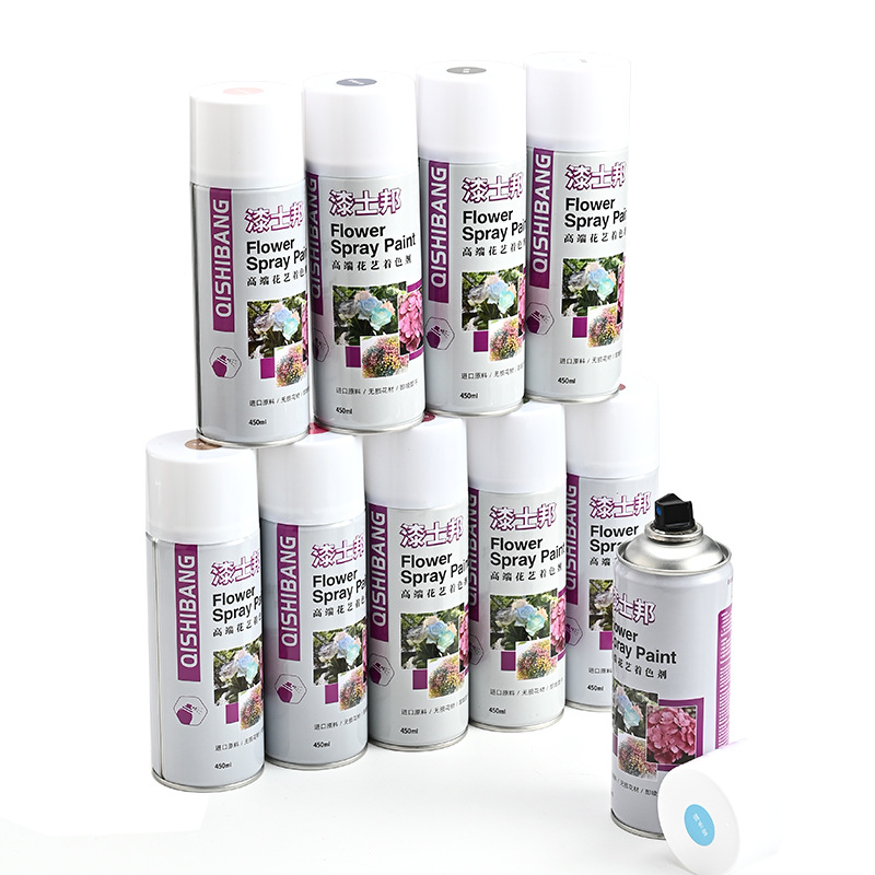 Spray de flores agente de color pintura en aerosol Internet celebridad hielo azul protección del medio ambiente a base de agua floral pintura en aerosol colorante agente de color en aerosol colorante