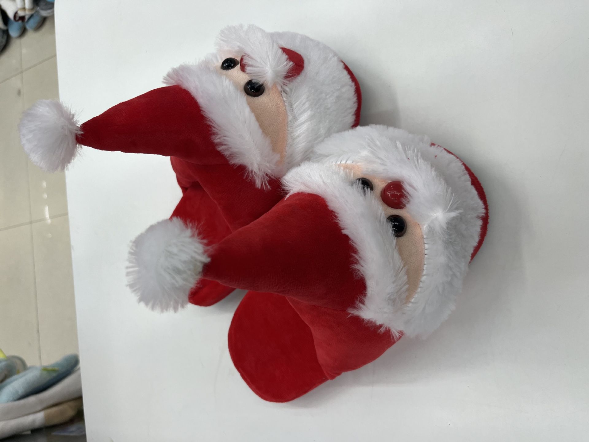 Weihnachtshalbslip Baumwollpantoffeln Weihnachtsfeier Hausschuhe Weihnachtsmann Hausschuhe_voghion.com