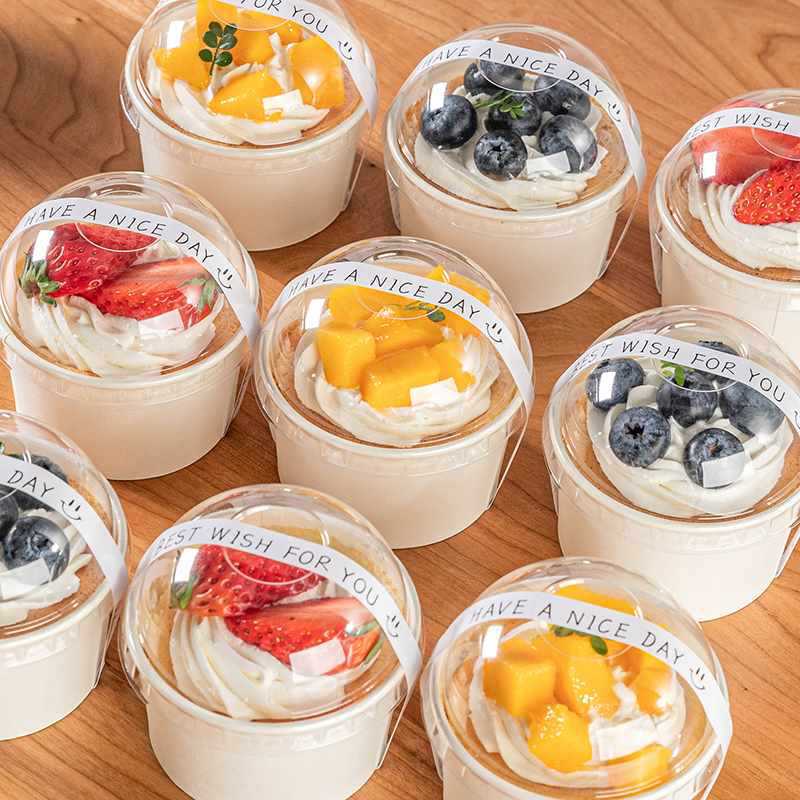 热销纸杯蛋糕纸托杯子带盖盒的烤箱模具马麦芬加大号小食品级烘焙