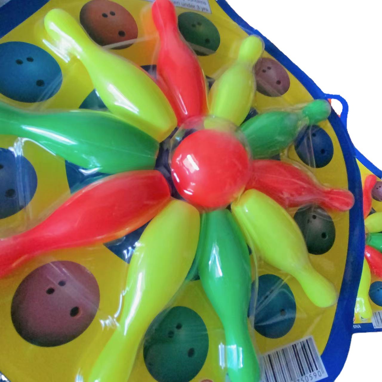 Juego de pelota de juguete para niños color de eyección de cartón bolos puesto de juguete conjunto mercado nocturno 2 yuanes grandes almacenes al por mayor