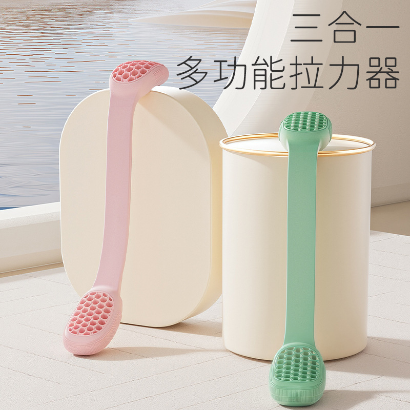 女性用8の字テンショナー、肩開き、背中美背中トレーニング、バックストレッチ、ホームフィットネス多機能テンションゴムバンド|undefined
