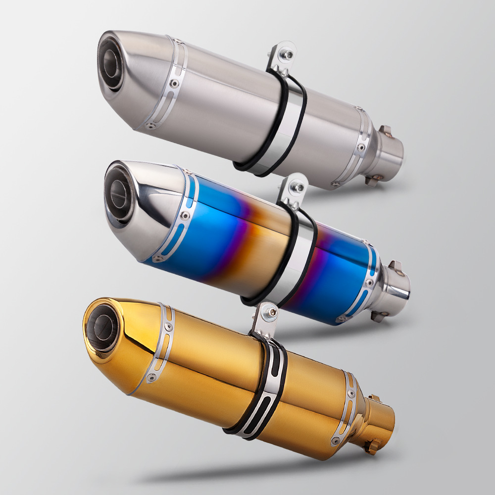 Motorcycle Exhaust Pipe R27 Small Square Tail Section 51mm Universal 250Sr 800Nk Sai 350 R3