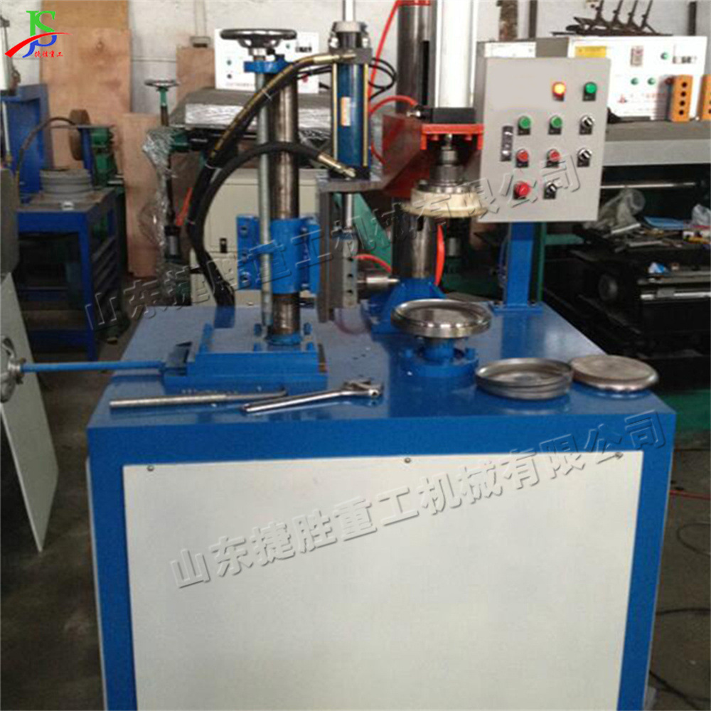 Máquina de crimpado de metal automática completa máquina de crimpado hidráulico circular eléctrica de acero inoxidable recubrimiento de bordes flange máquina integrada