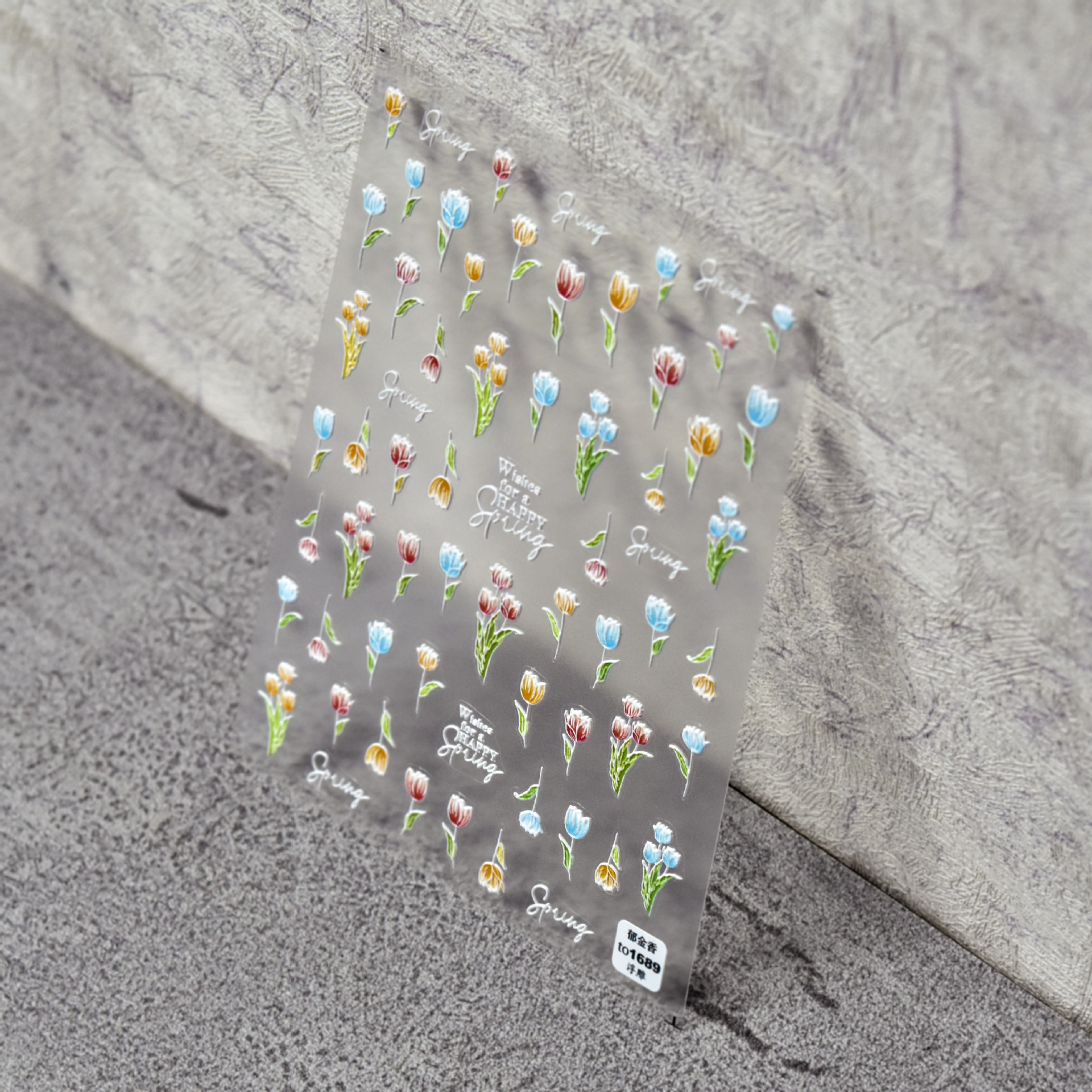 5d manicura estilo japonés pegatinas tulipán Camelia girasol pegatinas verano popular alivio tridimensional dibujos animados hueco