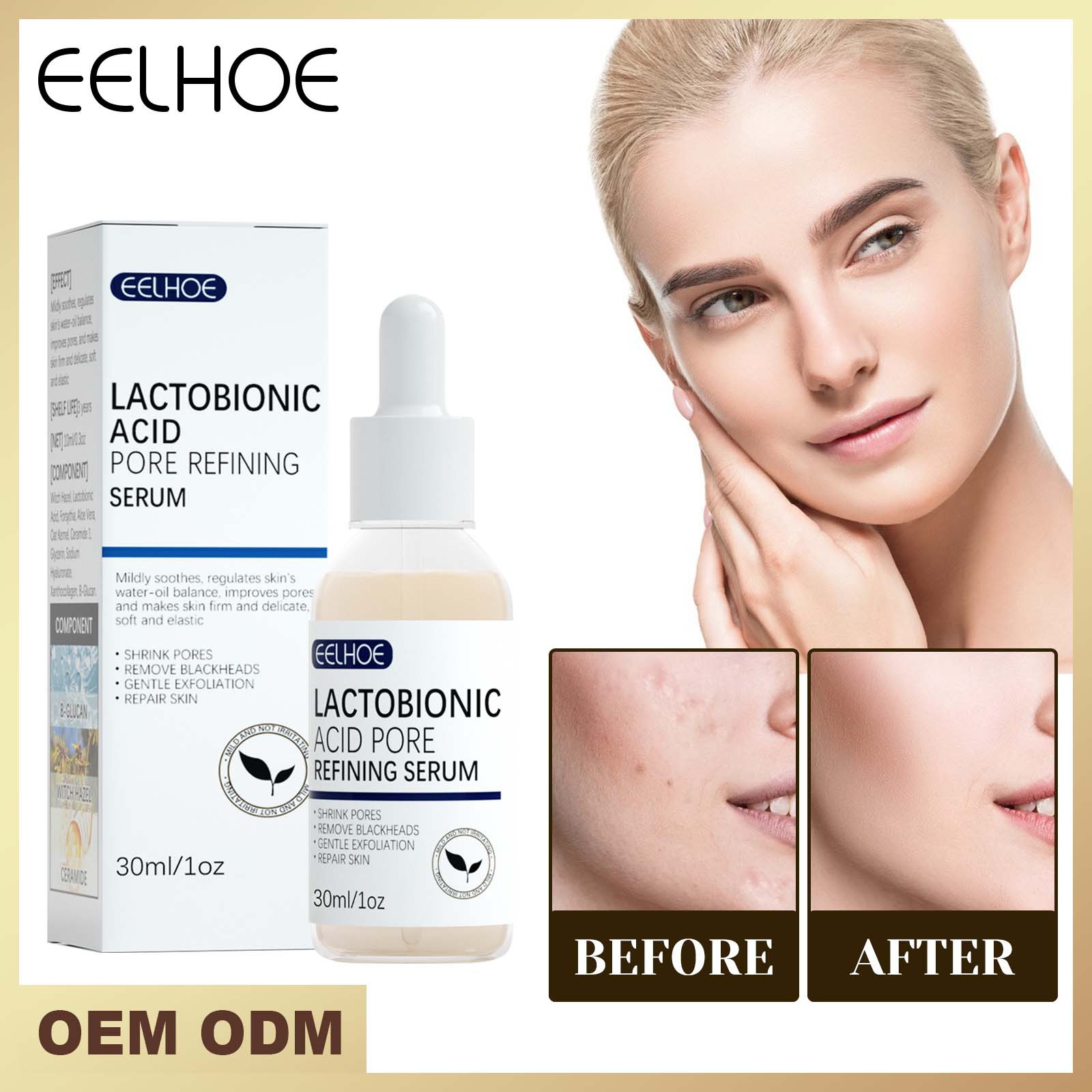 Eelhoe Lactobionic Acid Pore Shrinking E...