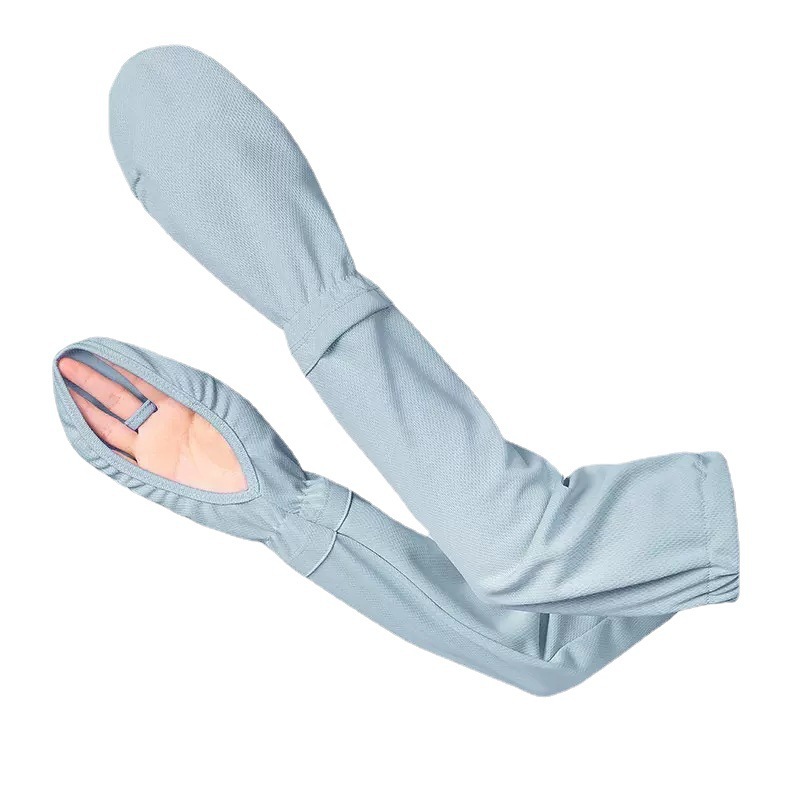 Mujeres conduciendo guantes de hielo de hielo de manga de herradura de caballo de tamaño grande manga solar brazo suelto respirable anti-UV al aire libre
