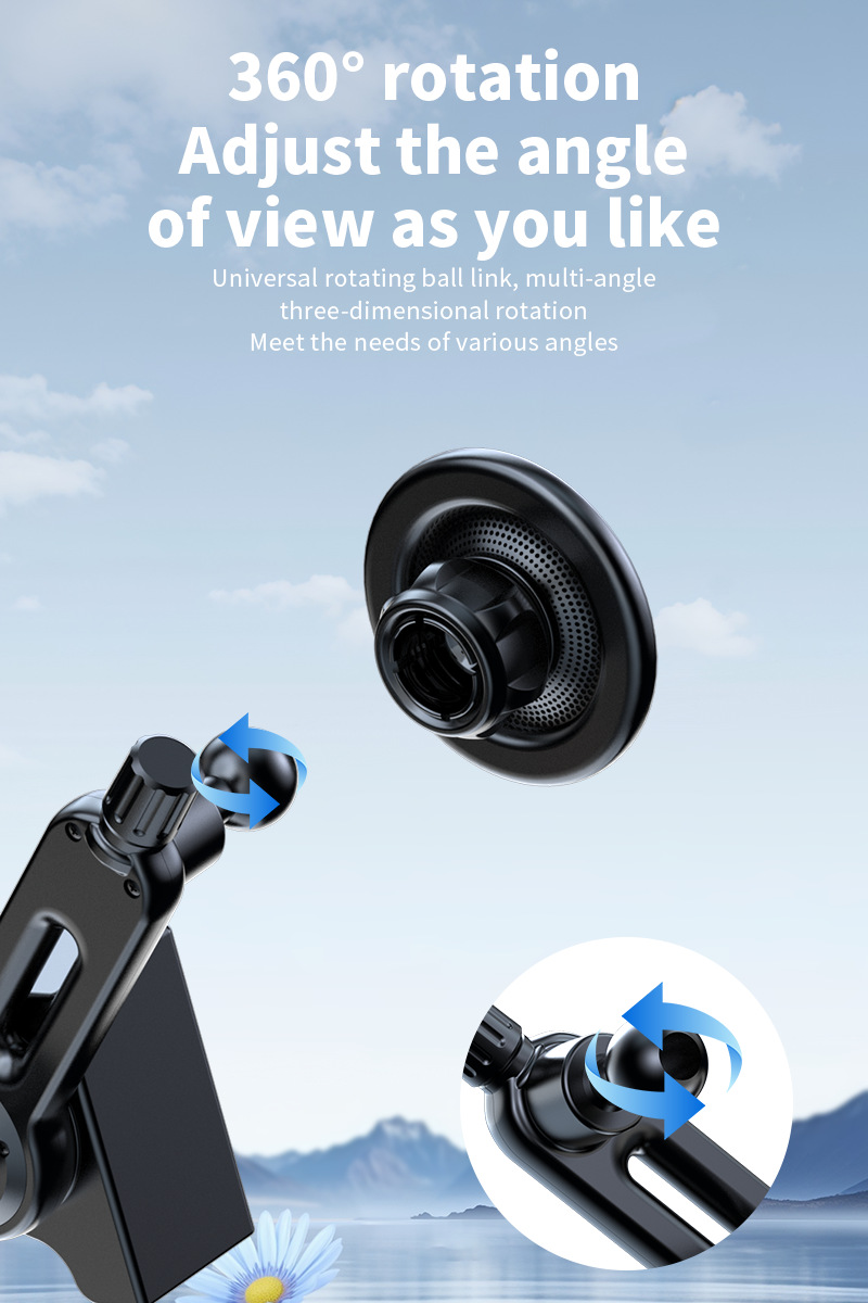 New Energy Vehicle Magnetic Mobile Phone Holder Central Control Screen Special Floating Screen Strong Adsorption Mobile Phone Navigation Holder