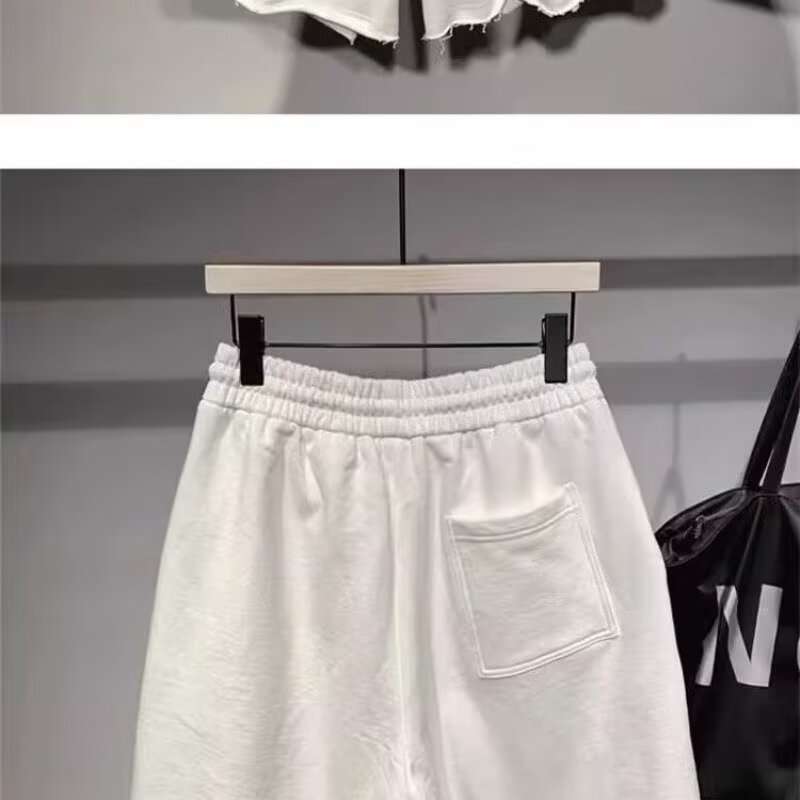 Men's Oversized Casual Shorts With Drawstring And Graphic Print_voghion.com