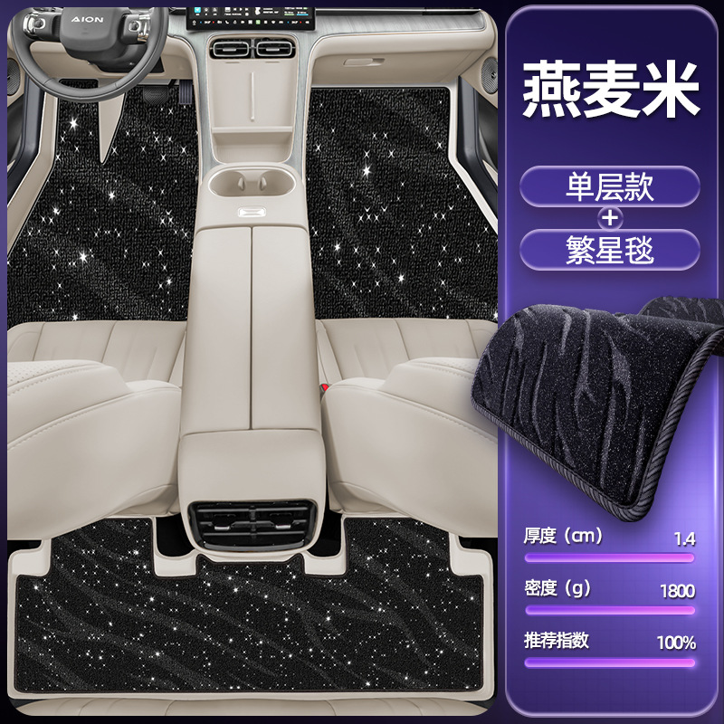 Car Floor — Aion Modelə uyğun ayaqaltı - oatmeal-single-layer-floor-mat-starry-blanket