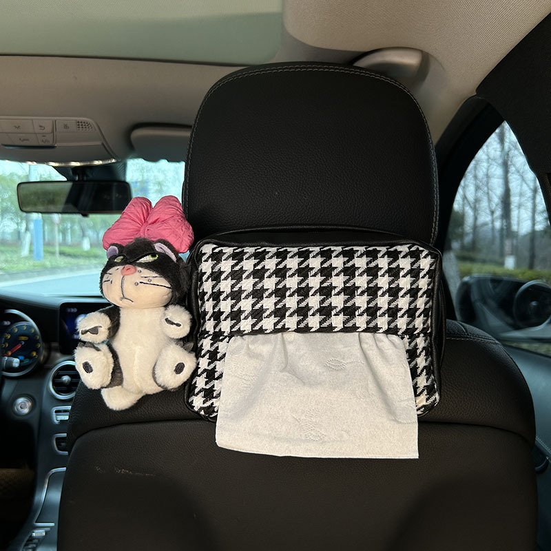 Caja de toallas para automóviles, caja de extracción de papel para automóviles, bolsa de papel para automóviles, bolsa de colgar para automóviles, caja de colgar para adornos creativos y lindos