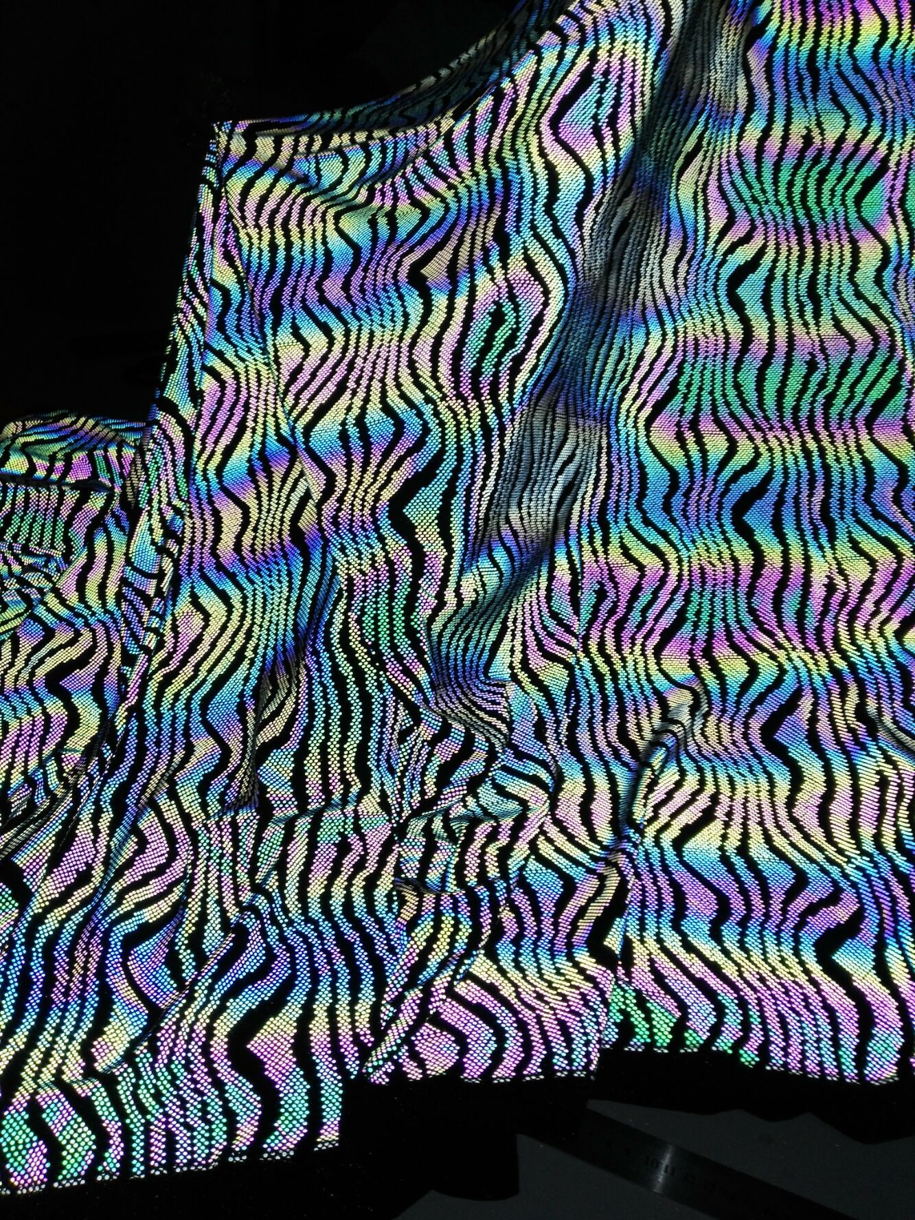 다채로운 줄무늬 인쇄 스트레치 천