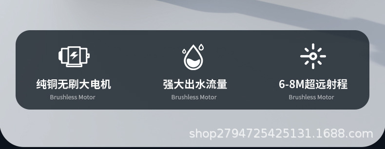 Convenient Pure Copper Motor High-Power Floor Scrubber Car Wireless Car Washing Machine High-Pressure Water Gun Ready Supply Hot Sale