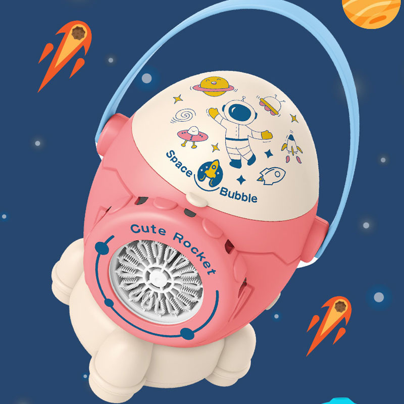 Space rocket, automatic bubbles, handheld bubble machine, toy, wholesale, fully automatic, internet celebrity, (Cross-border trading)