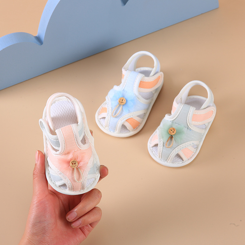 2022新款嬰兒學步鞋6-12個月嬰兒涼鞋軟底夏季男女寶寶鞋子0-1歲