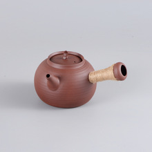 潮州功夫茶具砂铫红泥侧把烧水壶炭火炉煮水壶电陶炉红泥砂铫