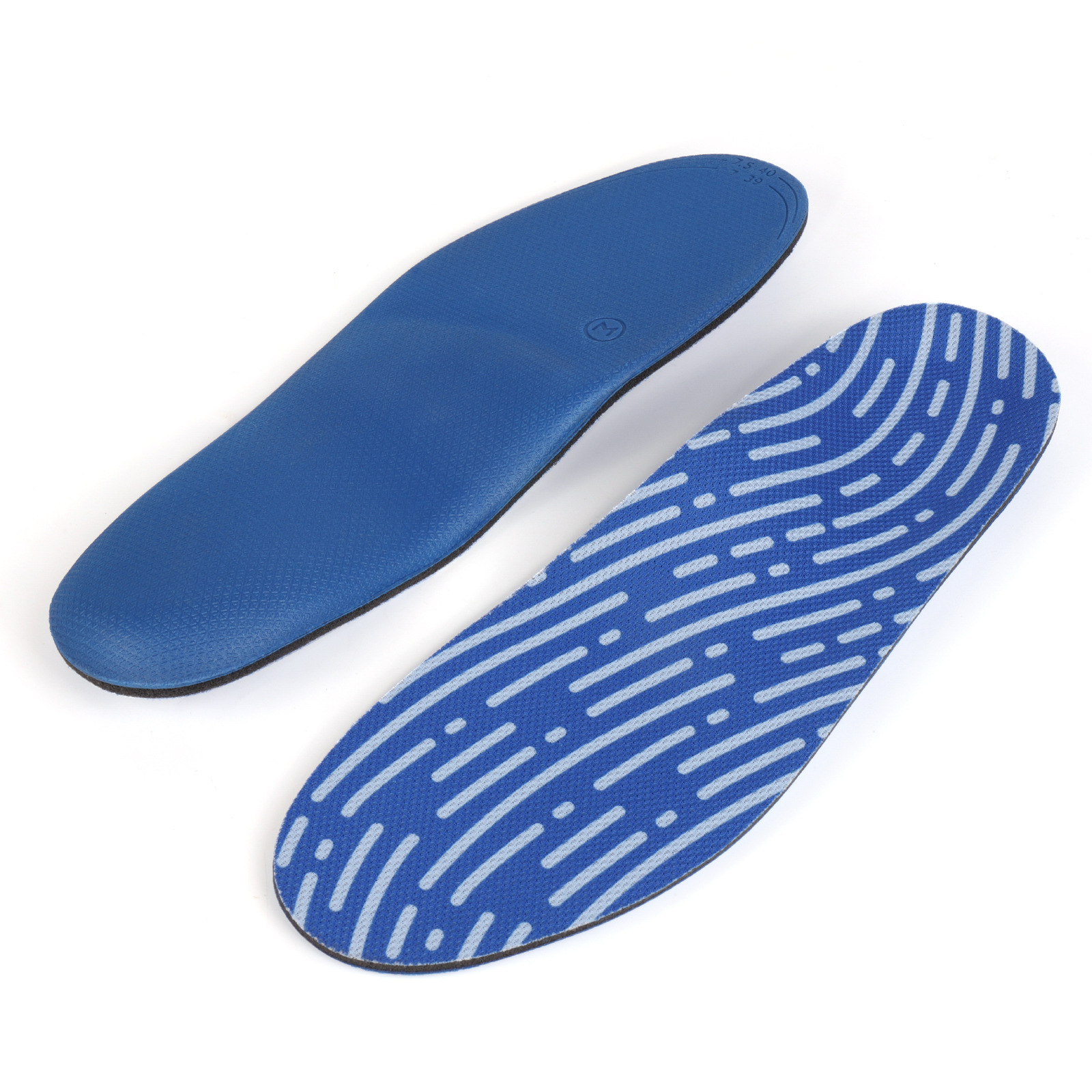 Soporte de arco plano para corrección de la insola absorción de sudor y ventilación para corrección de la pierna y el pie en forma de X